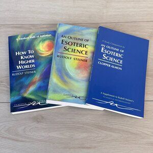 Bundle of 3 Rudolf Steiner Classics in Anthroposophy Paperback Books / Esoteric